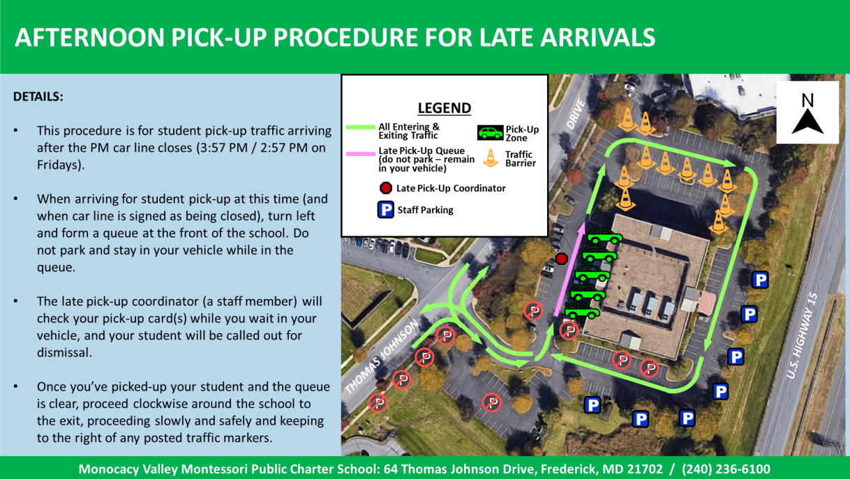 Late Pick Up Traffic Flow Diagram